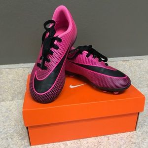 Toddler girl size 12 soccer cleats , gently used